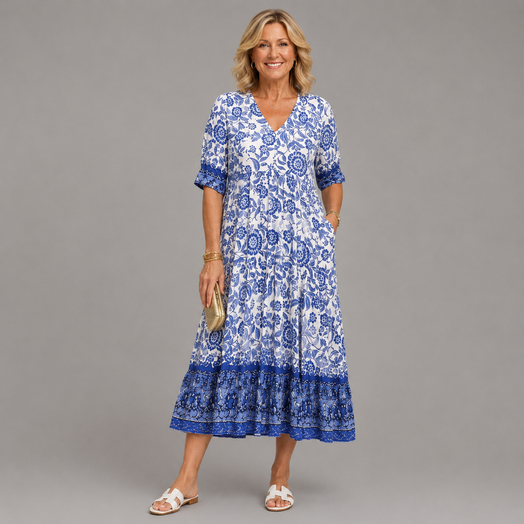 Beverley | Graceful V-Neck Floral