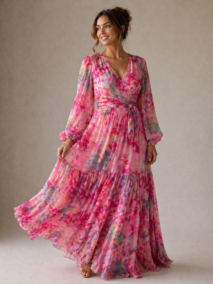Harrow & Lane™ | Wrap Dress with Floral Print