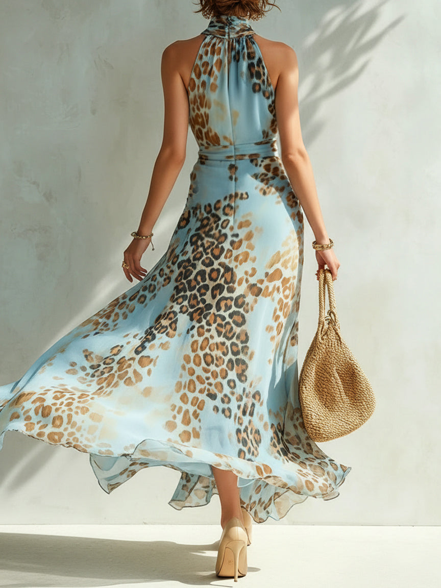 ORSOLA | GLAMOROUS ANIMAL PRINT MAXI DRESS