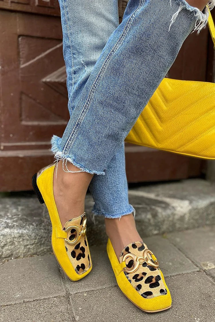Holly - Animal Print Loafers