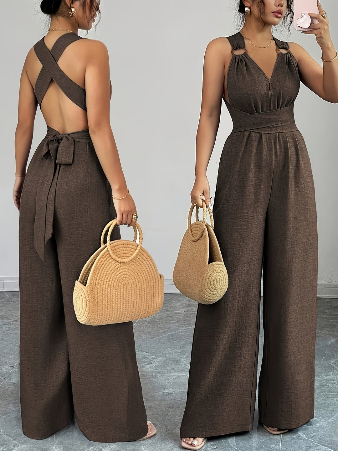 Annelise | Elegant Linen and Cotton Jumpsuit