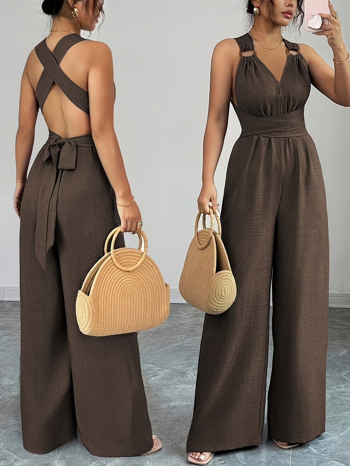 Annelise | Elegant Linen and Cotton Jumpsuit
