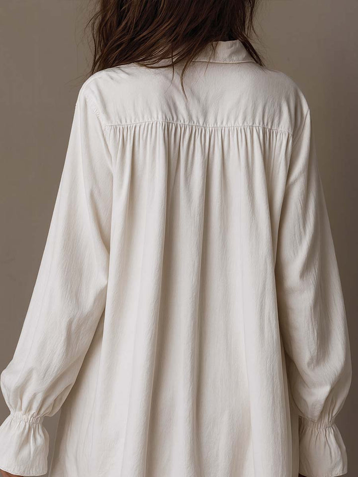 Renee | Lace Detail Shirt Dress