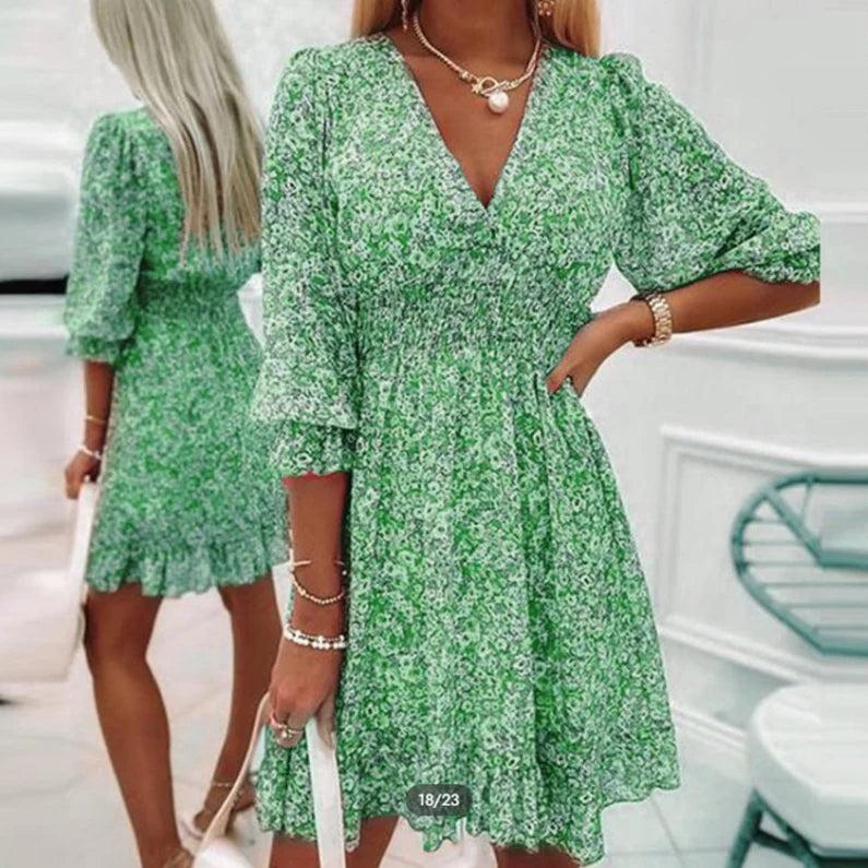Noreen - Elegant Floral Dress