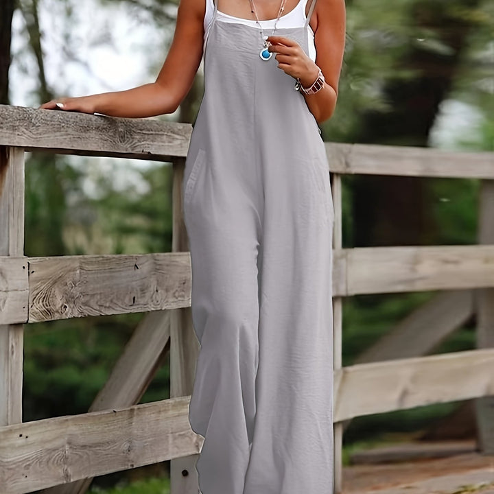 Isoline | Solid Color Jumpsuit