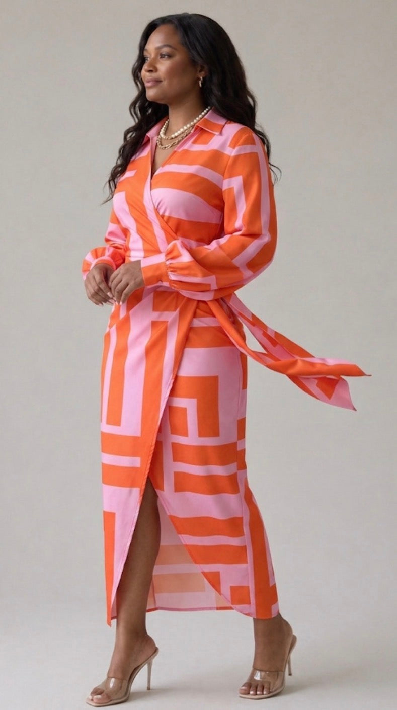 Harrow & Lane™ | Printed Wrap Dress