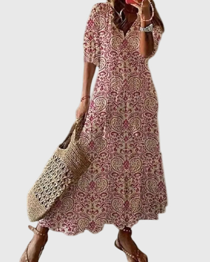 Minette | Boho Vintage Summer Maxi Dress