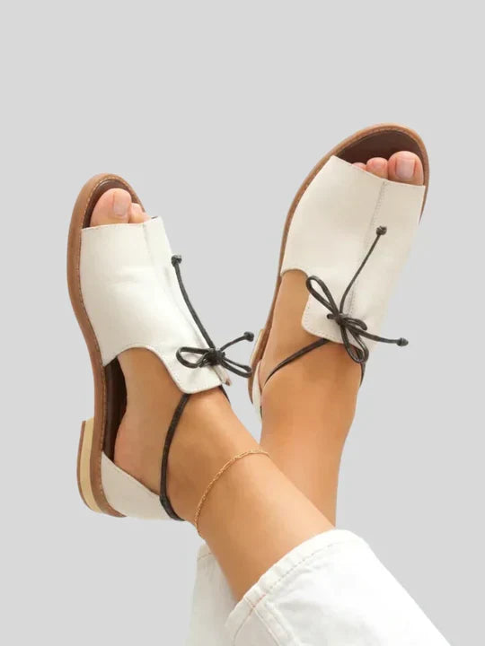 LUCIANA – STRAP-STYLE LEATHER SANDALS