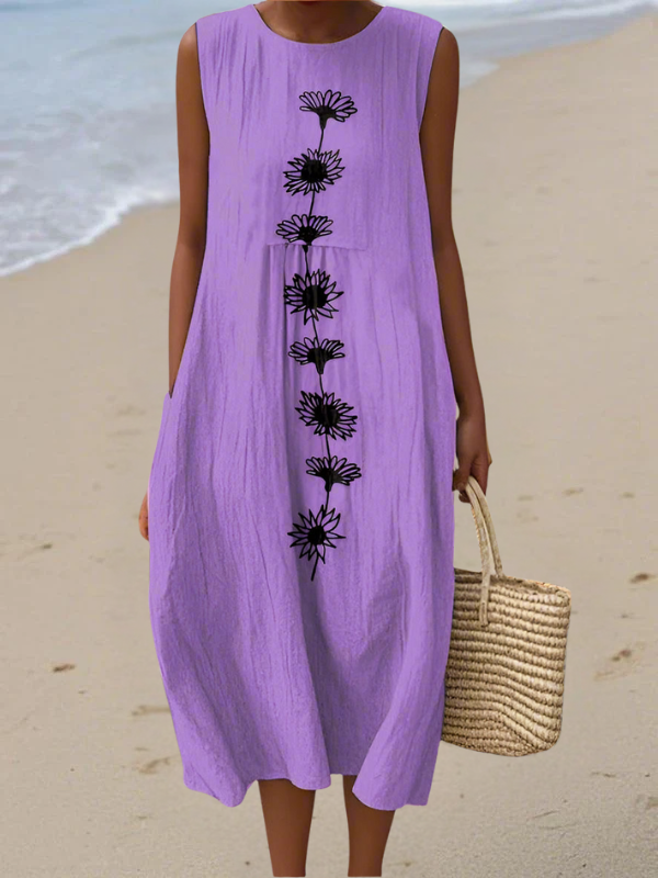 Cressida™ Violet Bloom Midi Dress