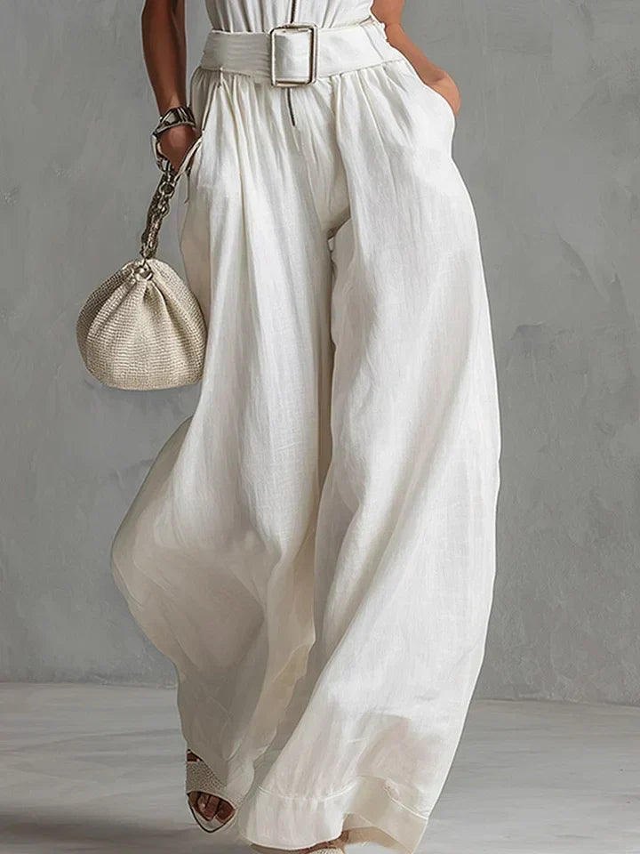 Keturah | Belted Wide-Leg Jumpsuit for Women