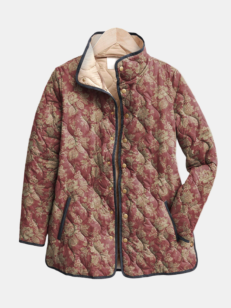 Dulcie | Retro Floral Print Jacket
