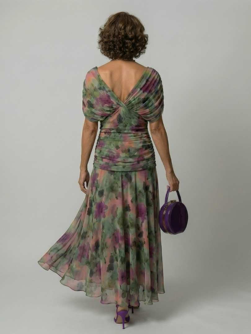 Annick | Off Shoulder Flow Midi Dresses