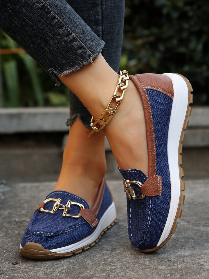 Hedda - Flat Moccasins with Buckle