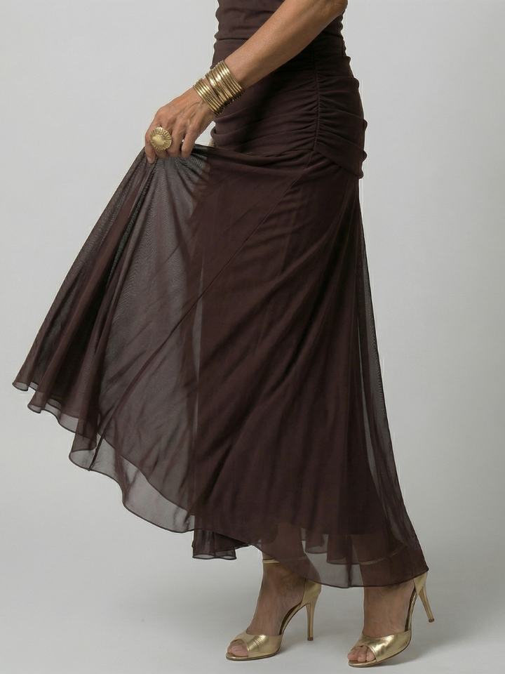 Annick | Off Shoulder Flow Midi Dresses