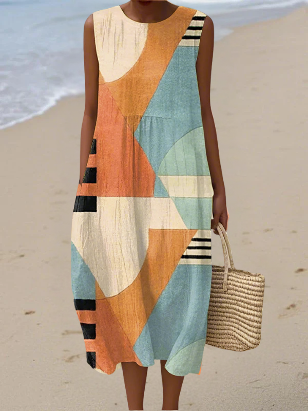 Geraldine™ Geometric Midi Dress