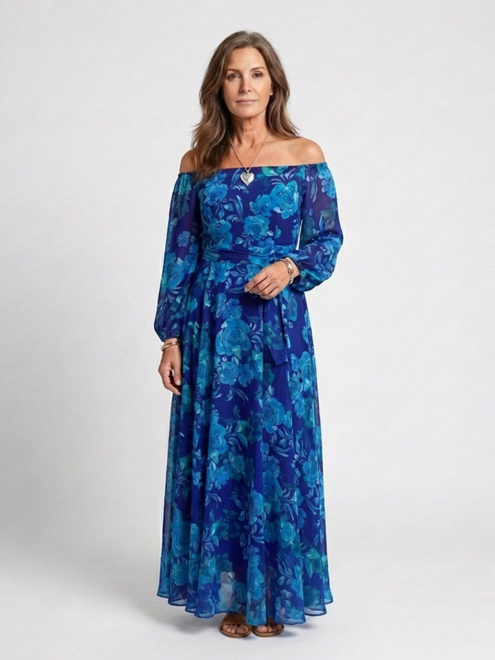 Harrow & Lane™ | Off Shoulder Floral Maxi Dress