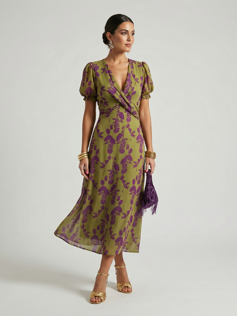 Barbara | Relaxed Floral Midi Dress