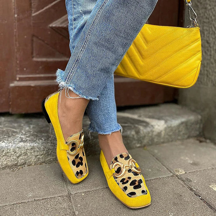 Holly - Animal Print Loafers