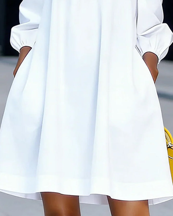 BRIONY | OFF-SHOULDER A-LINE DRESS