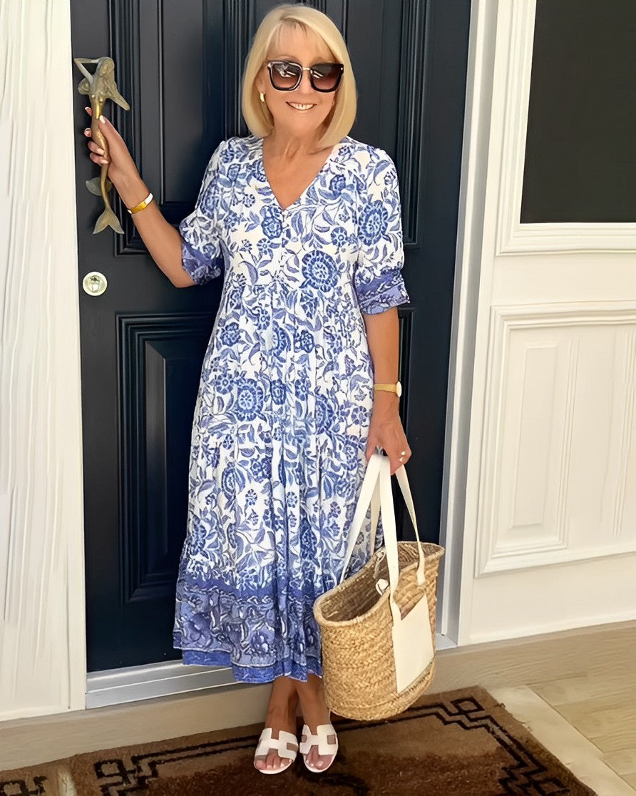 Maryse | Graceful V-Neck Floral