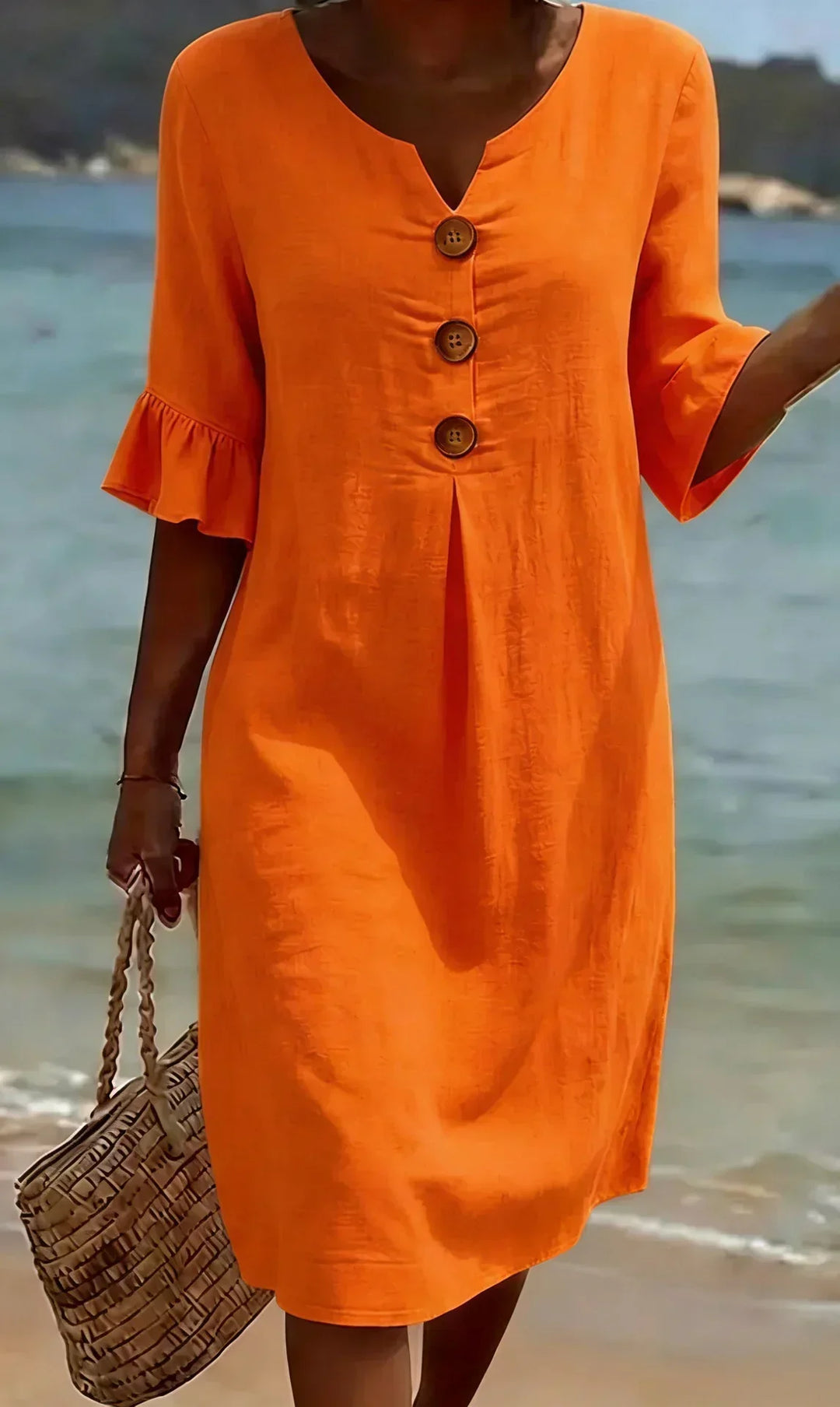 Manuela | Shift Dress with Puff Sleeves