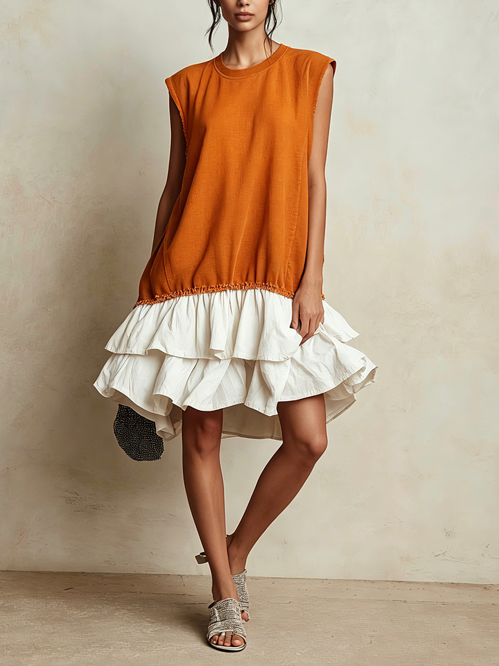 Helena | Casual Color-Block Vacation Dress, Relaxed Fit