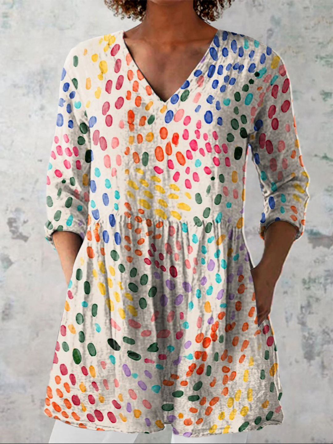 Paloma | Long Blouse with V-Neck
