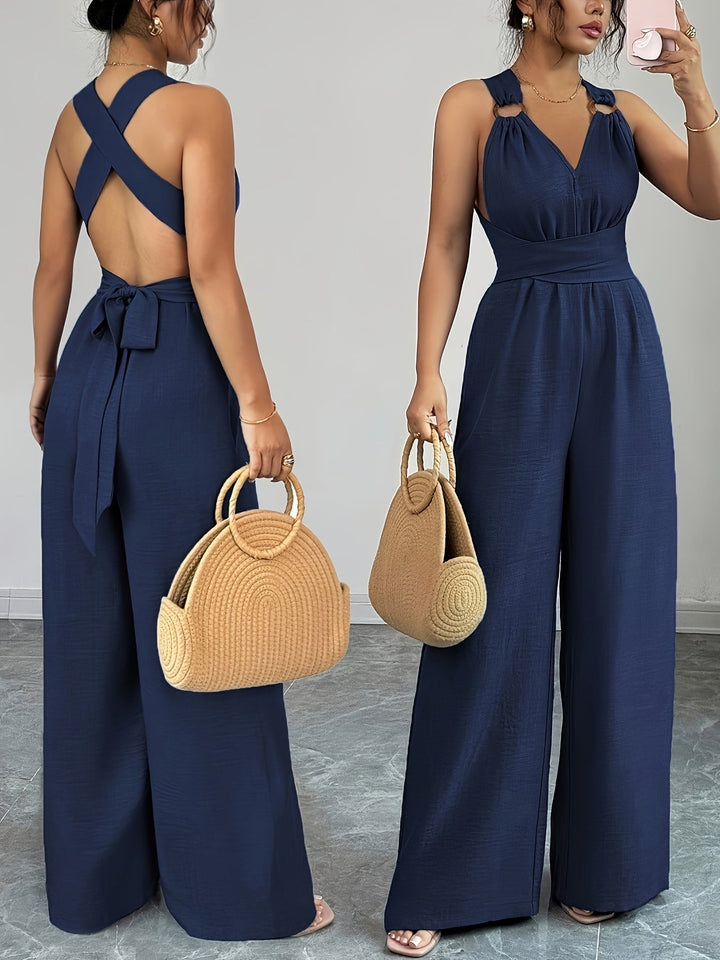 Liana | Elegant Linen and Cotton Jumpsuit