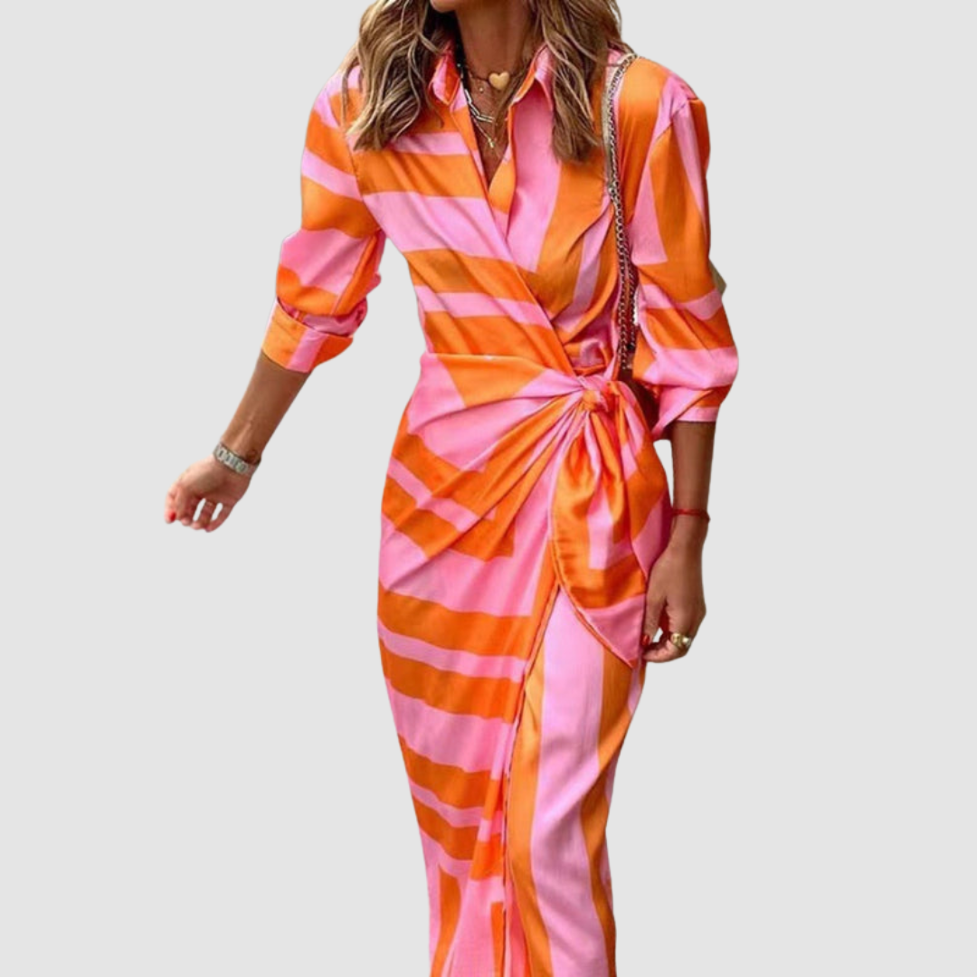 Vianne™ Elegant Striped Dress