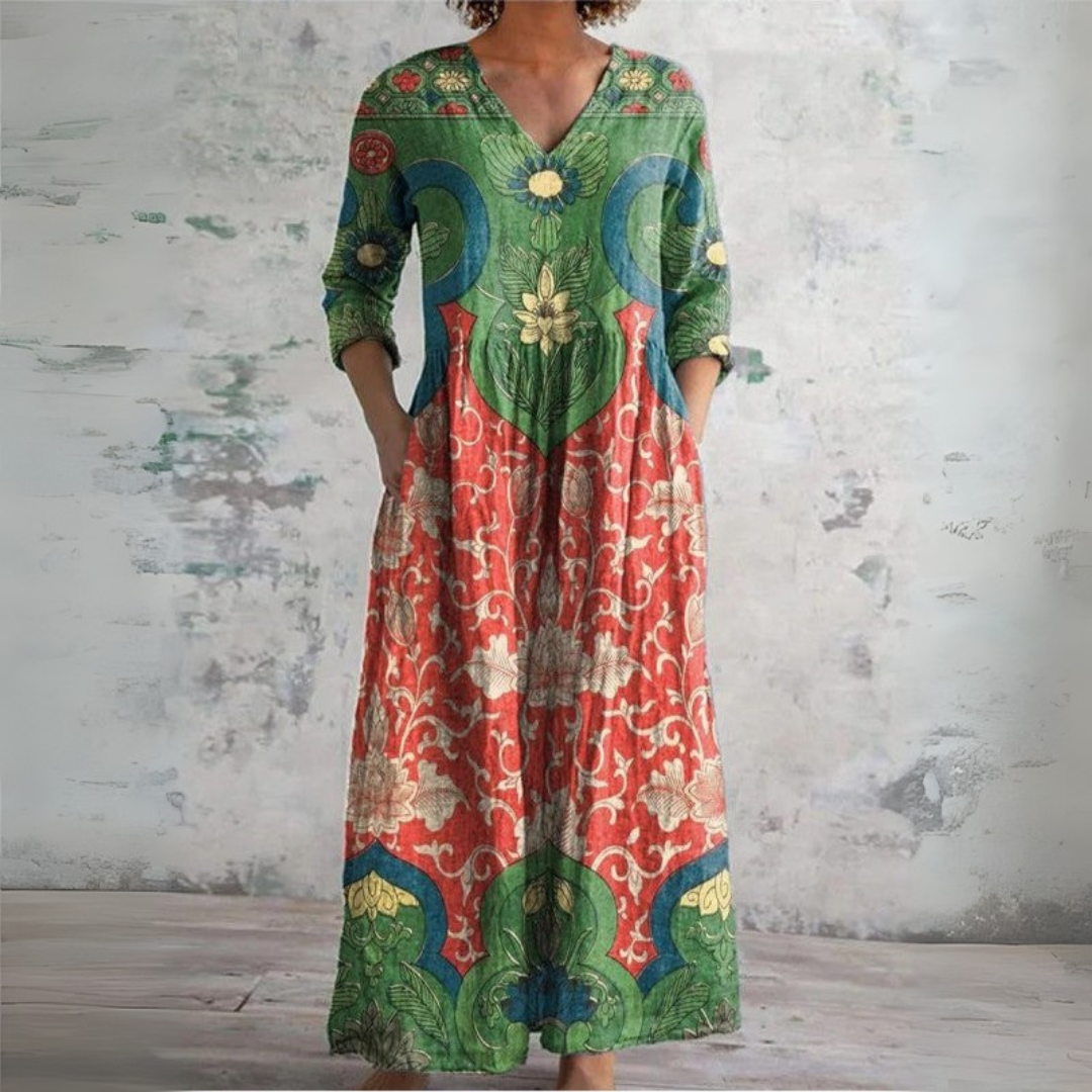 Jessie | Vintage Floral Maxi Dress