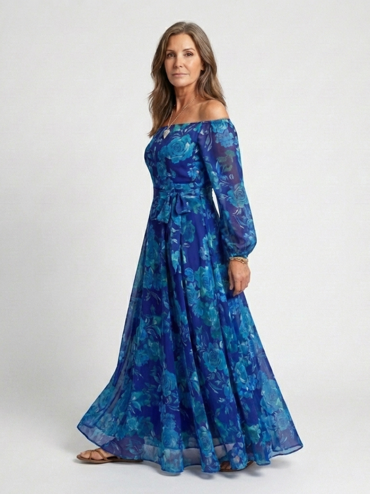 Harrow & Lane™ | Off Shoulder Floral Maxi Dress