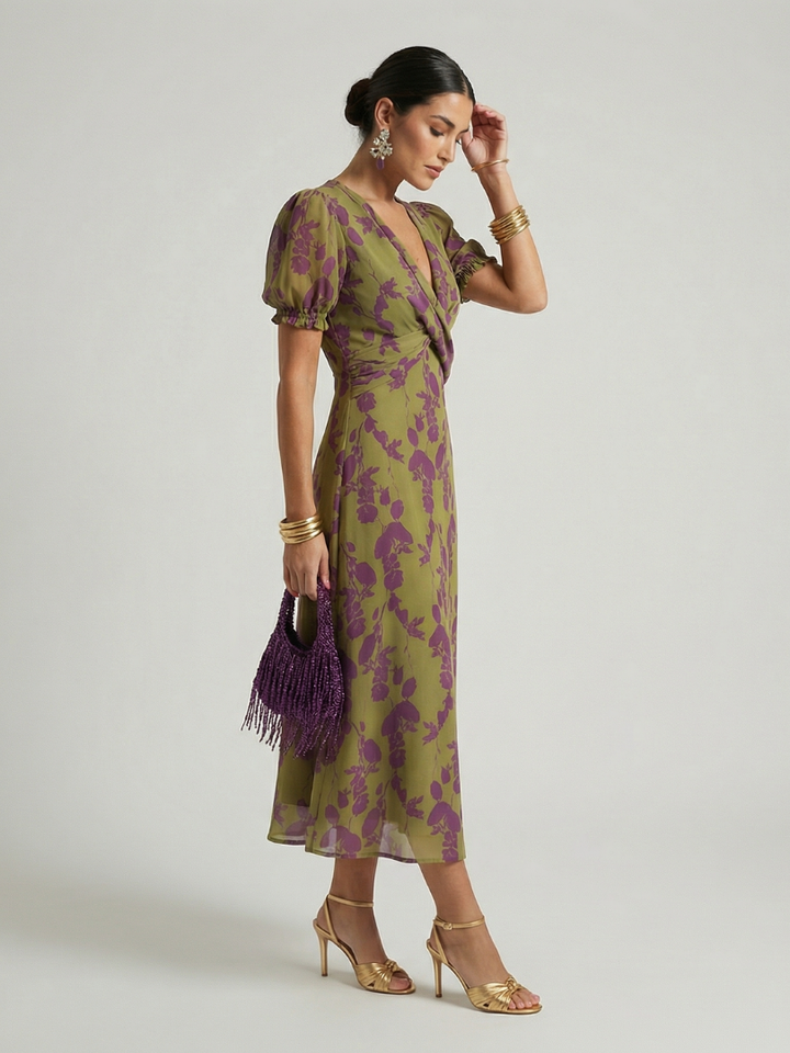 Barbara | Relaxed Floral Midi Dress
