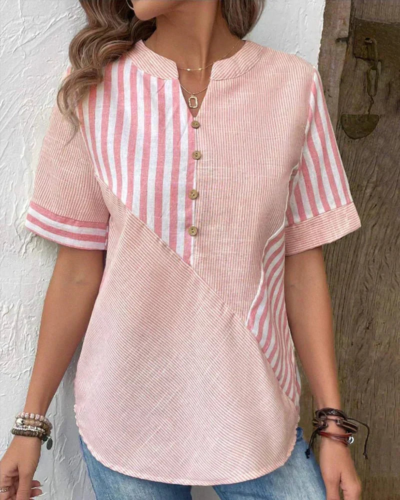 Estefania | Soft Striped Blouse