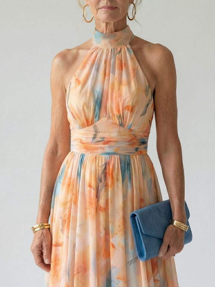 Paulette™ Soft Halter Midi Dress