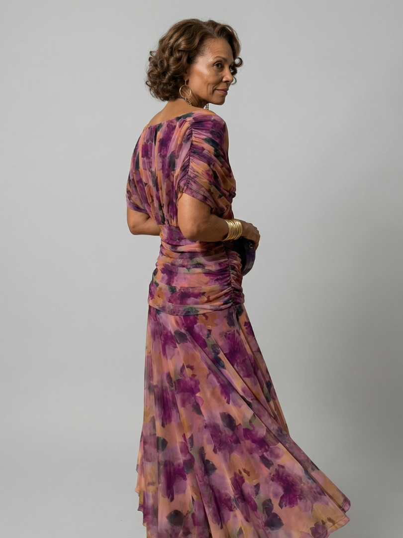 Annick | Off Shoulder Flow Midi Dresses