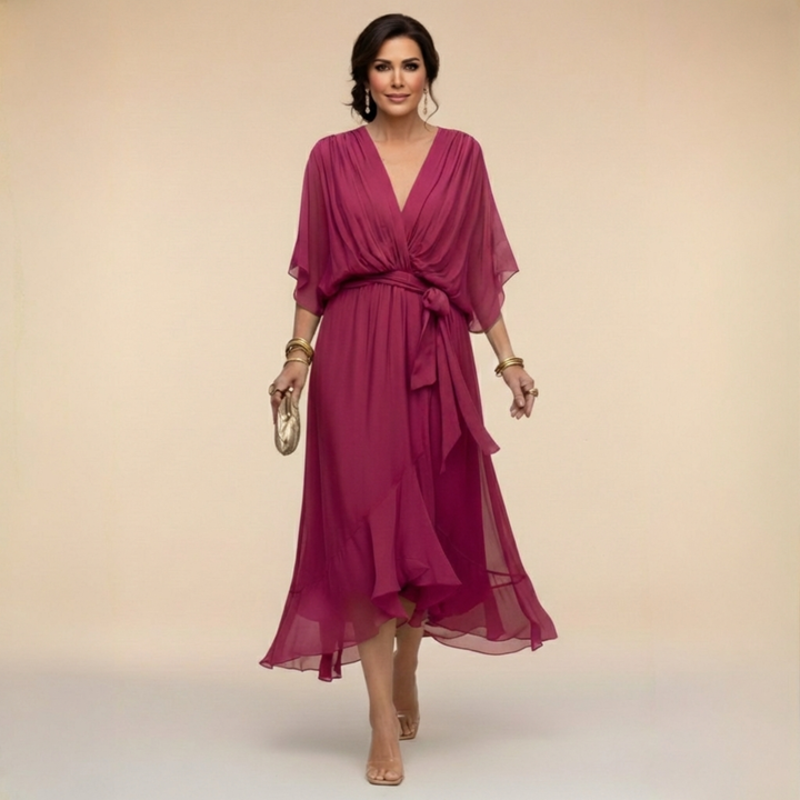 Madeline™ | V-Neck Dress