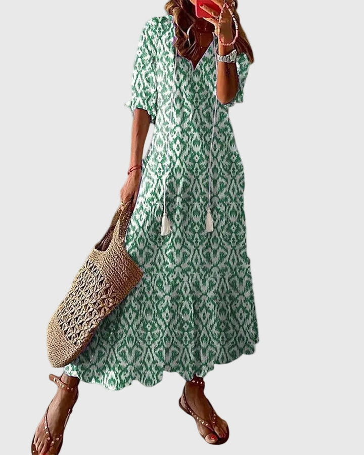 Minette | Boho Vintage Summer Maxi Dress