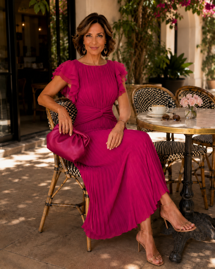 Theodosia - Classic Pleated Dress