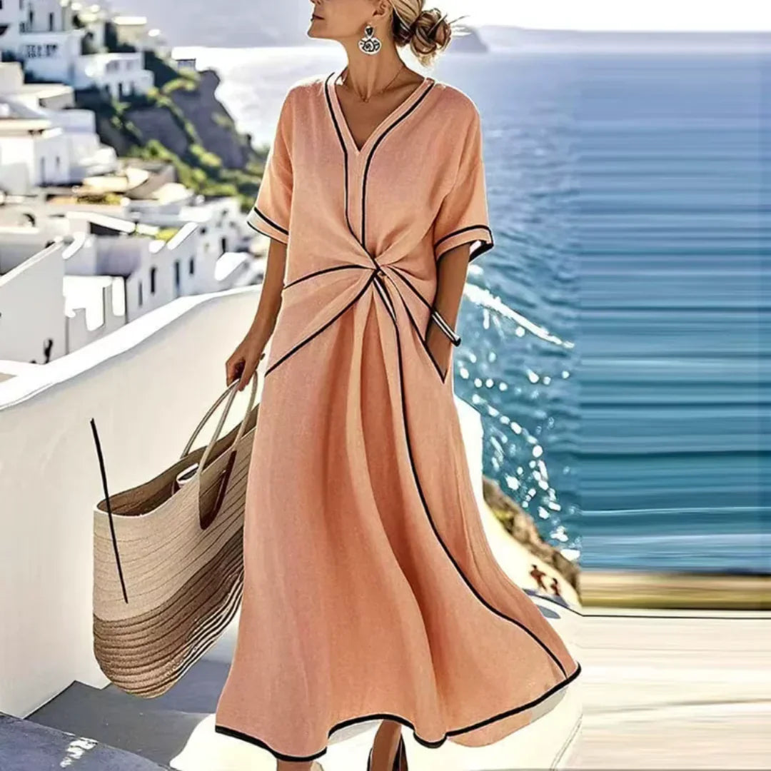 Cordelia | Elegant Dress with Flattering Waist and Vacation Chic