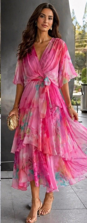 Harrow & Lane™ | Layered Floral Sun Dress