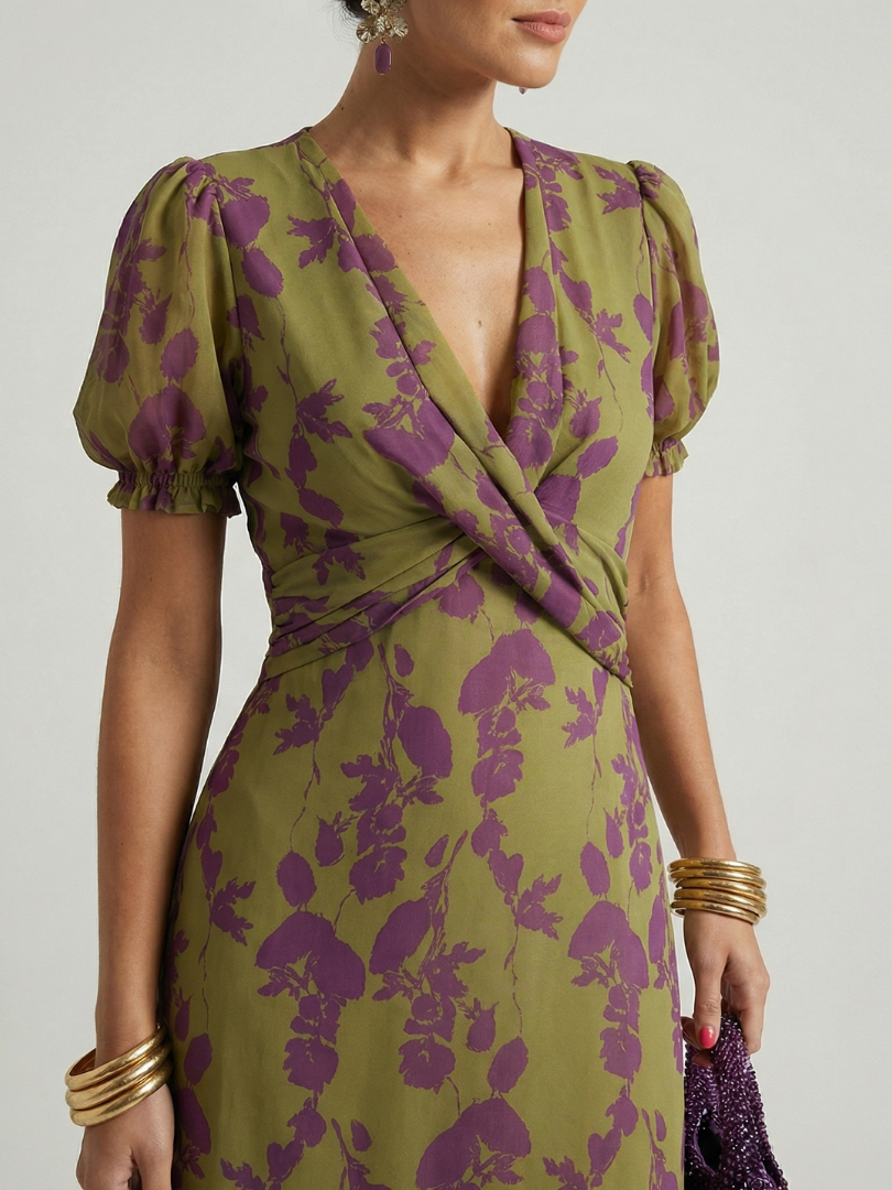 Barbara | Relaxed Floral Midi Dress