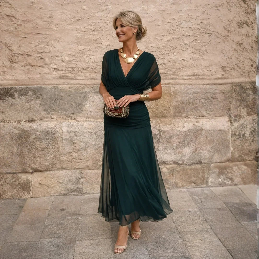 TACITA™ – ELEGANT GREEN DRESS