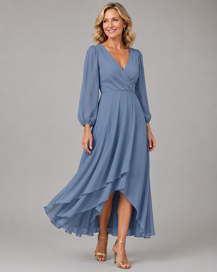 Araceli™ | Elegant V-neck Long Dress