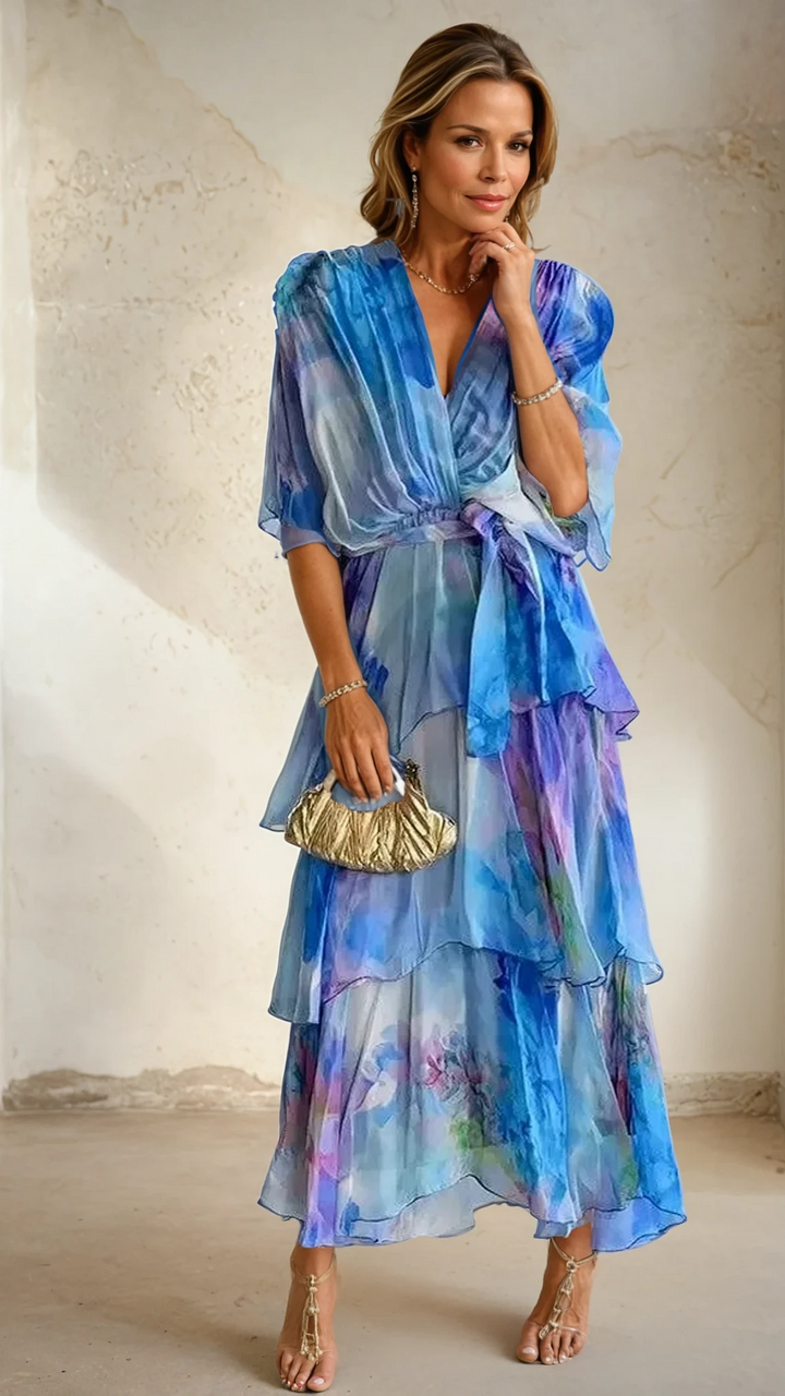 Harrow & Lane™ | Layered Floral Sun Dress