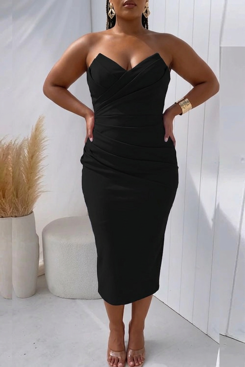 Taryn | Flattering Draped Dress
