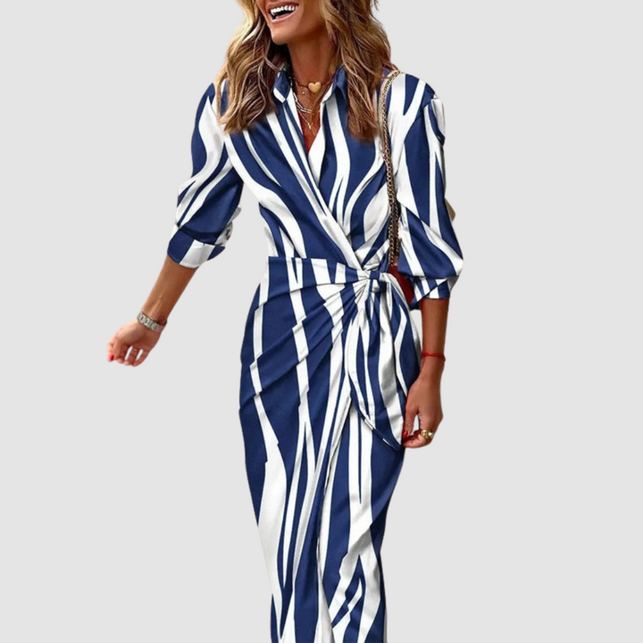 Vianne™ Elegant Striped Dress
