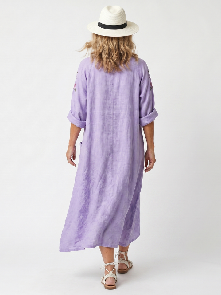Emmeline | Floral Oversized Pocket Midi Dress