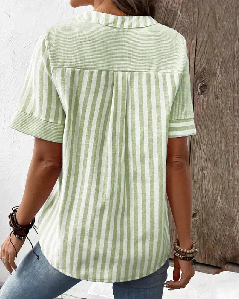 Estefania | Soft Striped Blouse