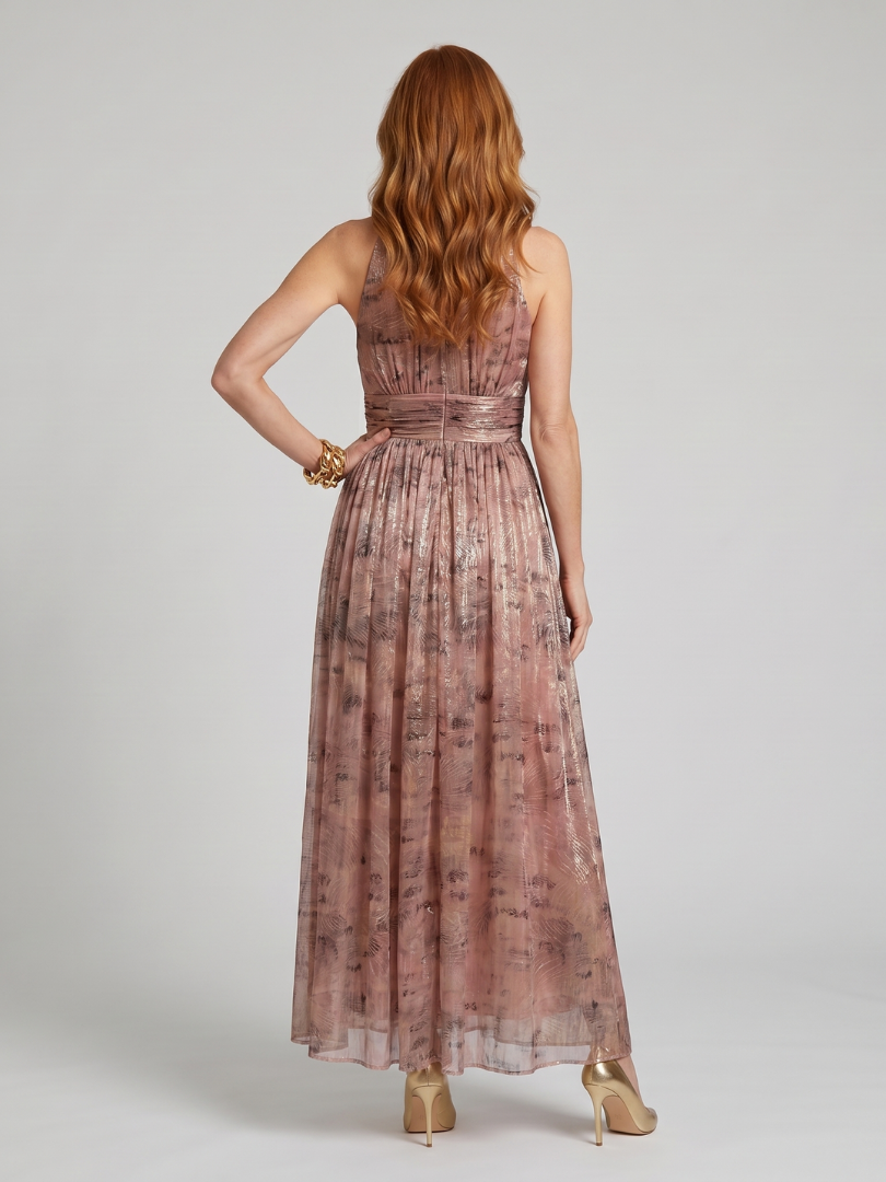 Harrow & Lane Textured Finish Sleeveless Midi Dress
