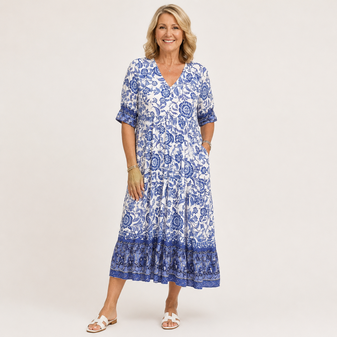 Beverley | Graceful V-Neck Floral